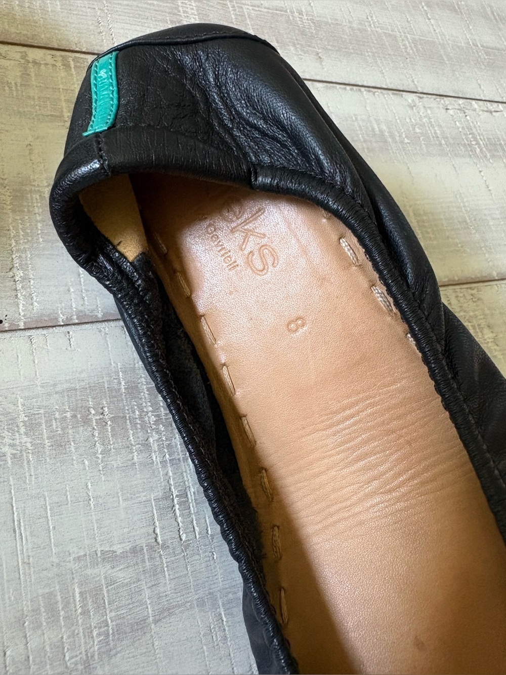 Tieks Black Leather flats - Picture 2 of 4